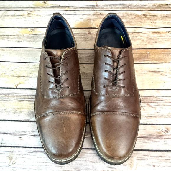 Cole Haan Grand 360 Mens Brown Leather Cap Toe Lace Up Oxford Shoes Size 11M - Picture 3 of 9
